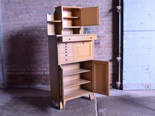 Vintage Oak Dental Cabinet