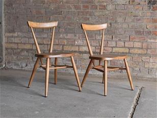 Ercol Light Elm School Stacking Chair 