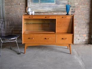 G Plan Brandon Oak Cocktail Cabinet Sideboard