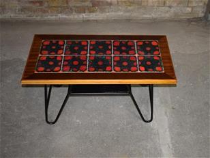 Retro Tiled Top Coffee Table 