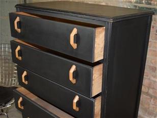 Black Art Deco Chest of Drawers ZX2335