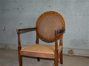 Art Deco Walnut Berger Chair for Upholstery ZX2344