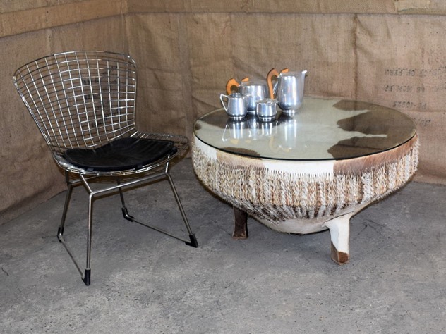 African Drum Coffee Table